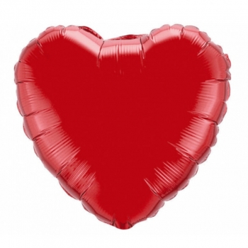 Folienballon mit Helium befüllt Herz Rot Ballonpost mittelgroß