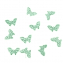 10 Schmetterlinge Satin Mint Deko Streuteile Scrapbooking Tischdeko Streudeko